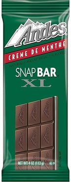 ANDES Mints Crème De Menthe Snap bar Xl Chocolate bar, 12Count