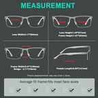 Eyekepper 4-pack Half-Rim Reading Glasses Lightweight Metal Rectangle Reader for Men