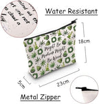 JXGZSO Funny Weed Makeup Bag With Zipper Gifts For Women Might Be Makeup Might Be Weed Cosmetic Bag (Weed Bag)