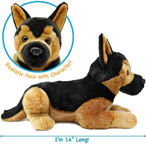 Gretchen The German Shepherd - 15 Inch Stuffed Animal Plush
