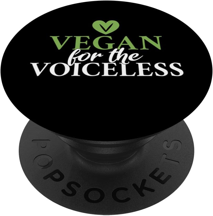 Vegan for the Voiceless Veggie Lover Vegan PopSockets Adhesive PopGrip