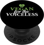 Vegan for the Voiceless Veggie Lover Vegan PopSockets Adhesive PopGrip