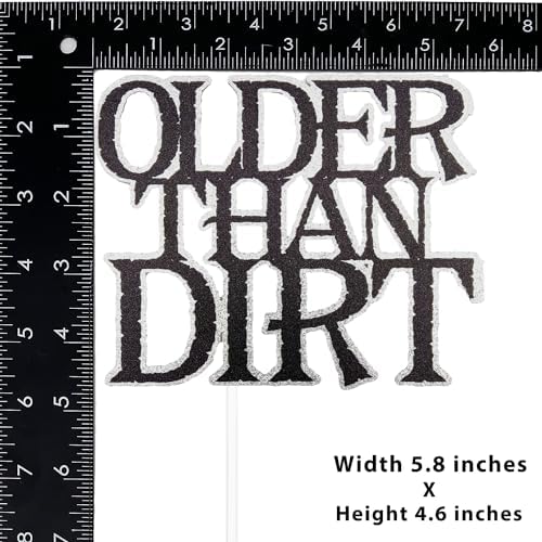 Older Than Dirt Cake Topper, Old As Dirt Decorations, Old AF Sign, Funny Birthday Favor,50s 60s 70s 80s 90s 100s Birthday Party Decoration