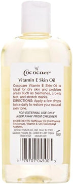 Cococare Vitamin E Skin Oil - Maximum Moisture for Dry Skin - Scar and Wrinkle Reduction Skin Oil - 4 Oz