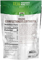 NOW Foods, Organic Confectioner's Erythritol Powder, Replacement for Powdered Sugar, Zero Calories, 1-Pound (Packaging May Vary) (Pack of 2)
