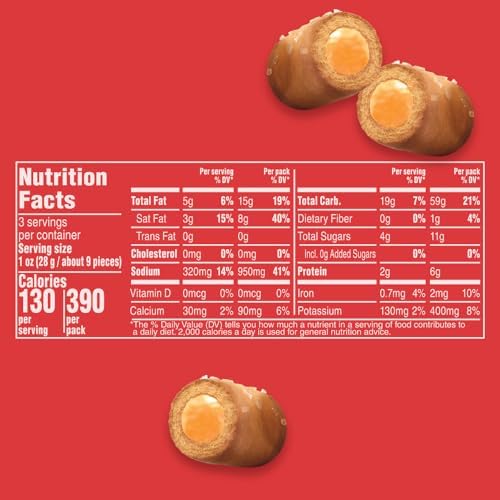 COMBOS Stuffed Pizzeria Baked Pretzel Snacks, Individually Wrapped, 3.0 Oz Pretzels Individual Bags, Bulk Snacks Pack of 12