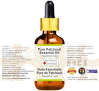 Greenwood Essential Patchouli Essential Oil (Pogostemon cablin) with Glass Dropper | Pure | Non-Sticky | Non-Greasy | Lightweight | Men & Women | All Skin Types | Steam Distilled 10ml (0.33 oz)