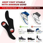 Morton's Extension Orthotic, Recovery Carbon Fiber Insole-Rigid Foot Support Shoe Inserts for Morton's Toe, Turf Toe, Hallux Limitus, Hallux Rigidus, Arthritis and Broken Big Toe-1 Pair Length 10.43"