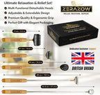 ZERAZOW® Extendable Back Scratcher for Men & Women, Telescoping Wooden Back Scratcher Set with 5 Detachable Heads, Head & Scalp Scratcher, Back Massager Stick, Mother’s Day Gifts for Women & Men