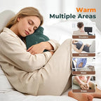 Hot Water Bottle with Soft Cover, 2L Hot Water Bag for Menstrual Cramps, Neck and Shoulder Pain Relief, Hot and Cold Therapies, Hand Feet Warmer, Green
