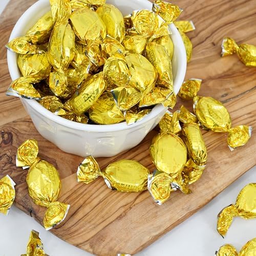 Butter 'n' Cream Toffee Candy, 2 Pound Bulk Candy (Approx. 150 pcs.), Butter Cream Toffee Candy, Old Fashion Hard Candies Individually Wrapped