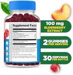 Lifeable Sugar Free Elderberry Gummies with Vitamin C and Zinc | Great Tasting Sambucus Elderberry Immune Support Supplement | Kosher, Vegan, Non GMO Black Elderberry for Adults | 60 Gummies