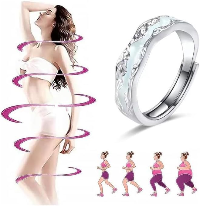 Lymphatic Magtherapy Luminous Ring For Men Women, Titanium Ion Therapy Acupuncture Unclog Bloodstream Lymph Nodes Light Up Hope Adjustable Finger Ring Jewelry Gift For Couple