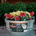 Behrens High Grade Steel 2GS 15 Gal Silver Galvanized Steel Round Tub