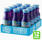 NILO Blueberry Juice | 100% Squeezed Wild Blueberry Arandano | NO Sugar added | NON GMO | NOT From Concentrate | 8.45 oz (Pack of 12)