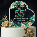 55th Wedding Anniversary Acrylic Cake Topper, 55 th Anniversary Decorations, 55 Wedding Topper, 55 Years Of Married Gifts (55th Anniversary Cake topper 2026)