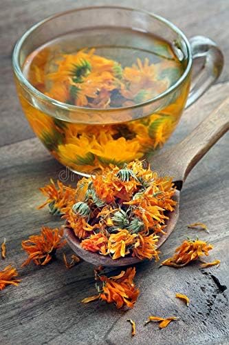 Organic Calendula Flowers - 1 lb (16 oz) - Herbal Tea - 100% Certified Organic - Marigolds - EarthWise Aromatics