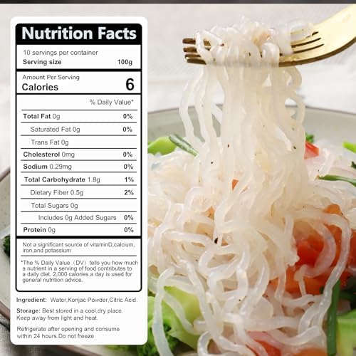 Hethstia Konjac Noodle – Ready-to-Eat Shirataki Angel Hair, Low Carb, Low Calorie, Keto, Vegan, Gluten-Free Asian Ramen, Sugar-Free, Plant-Based, Healthy Instant Meal & Holiday Gift