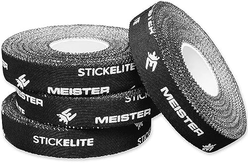 Meister StickElite Professional Porous Athletic Tape for Fingers & Toes - 15yd x 1/2" - Black - 2 Rolls