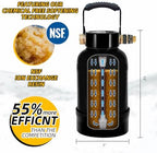 Filterelated RV Water Softener -16000 Grain Portable Water Softener with 3/4 "Brass Fitting and Custom Hose, Softened Hard Water Filter System for RV,Boats,Mobile Car Washes,Pressure Washes