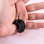 Bivei Life Tree Crescent Moon Necklaces for Women,Copper Wire Wrap Gemstones Pendant Crystals and Natural Stones Necklace Witch Jewellery Christmas Gifts for Friends