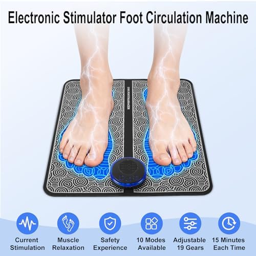 EMS Foot Massage for Muscle Relaxation, Transcutaneous Electronic Nerve Stimulator, 10 Modes 19 Gears