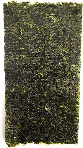 Green Seaweed Sheets 100 Package of 4” x 7.5” Nori Seaweed Sheets, for All Algae Eating Fish, 100% Natural, Nutrient-Dense, Super Thick