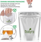 Tealyra - Cream Earl Grey Tea Pyramids Bags - Classic Black Leaf Tea - Citrusy with Vannilla Flavor - 25 Sachets (2-ounce)