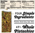 South 40 Snacks Pistachio and Cashew Bars, Extra Crunchy Nut Snack Bar, Simple Ingredients, Honey and Sugar, Unique Delicious Healthy Nut Clusters(40g Bar, Pack of 12)