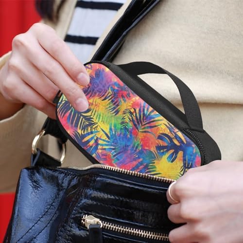 Tropical Hawaii Palm Leaf Insulin Pen Cooler Travel Case Lightweight Glucose Meter and Diabetes Supplies Storage Bag for Daily Life & Trip, Easy to Use & Carry