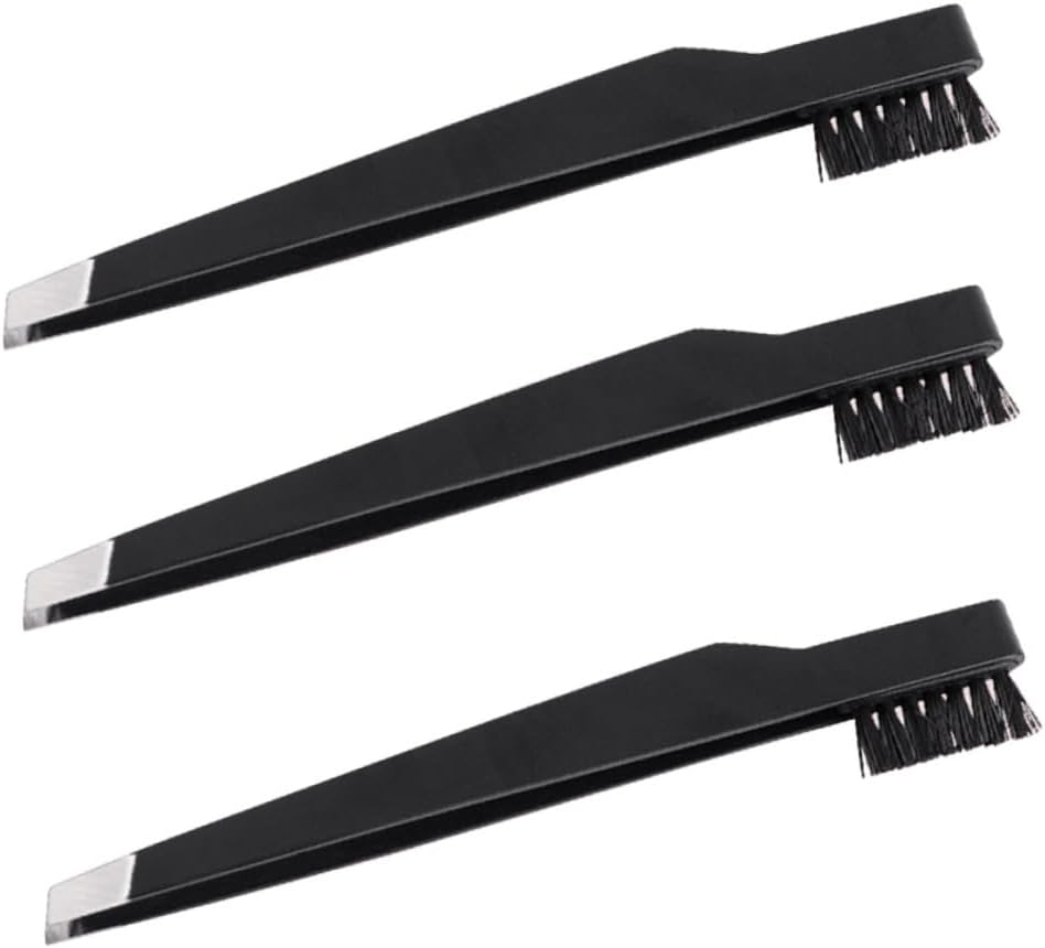 FRCOLOR Professional Eyebrow Plucker Carbon Steel Makeup Tweezers Eyebrow Clamps Brow Easy to Use