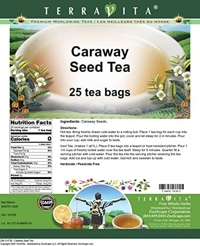 Caraway Seed Tea (25 tea bags, ZIN: 514736)