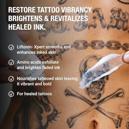 Stories & Ink Tattoo Care | VIBRANCY SERUM for Healed Tattoos | Brightening Treatment to Enhance Ink Color & Restore Faded Tattoo Pigment, Lightweight Hydrating Aftercare, 60 mL / 2 Fl Oz