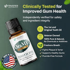 OraMD 4-in-1 Original Strength Tooth Oil- Clinically Tested Gum Disease Treatment, Gingivitis Treatment, Periodontal Disease Treatment, Sensitive Teeth and Gums - All-Natural Solution (3-Pack)