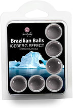 SECRET PLAY Set 6 Brazilian Balls Efecto Frio Iceberg