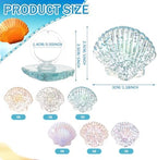 Kenning 48pcs Resin Seashell Cupcake Ring Toppers Under the Sea Cupcake Topper for seashell Theme Birthday Party Cake Decorations Baby Shower Weeding Anniversary Sea Party Supplies