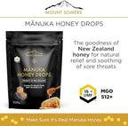 Mount Somers UMF 15+ Manuka Honey Drops - 26pcs Soothing Throat Lozenges from New Zealand, Natural Relief for Sore Throats