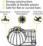 BallcapBuddy Hat Washer for Washing Machine, Cap Washer, Baseball Cap Washers, Baseball Hat Cleaner/Cleaning Protector (Black (1-Pack))