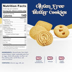ChocZero Keto Butter Cookies, Sugar Free Danish Shortbread, Gluten Free, Low Carb, High Fiber, 8 oz Box