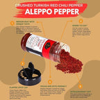 Cerez Pazari Aleppo Pepper Moderate Heat 150 gr | Crushed Turkish Red Chili Pepper-Aleppo Chili Flakes,Maras Chili Pepper | Halaby Pepper | Syrian Pepper | Middle Eastern Red Pepper
