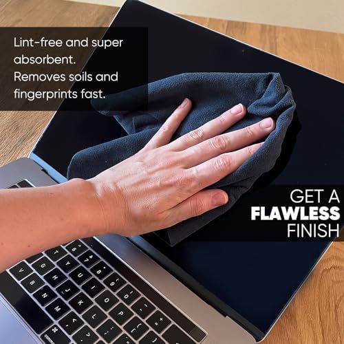 Premium Lens Screen Cleaning Cloth by Microfiber Wholesale | Gray | 8”x8” | 10pk | Soft Microfiber Suede | Compact Size Reusable | No Lint Scratch-Free Durable | Lenses Screens iPads