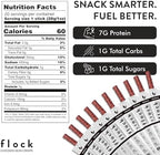 Flock Chicken Meat Sticks 20 Count | GLP-1 Friendly High Protein Chicken Sticks 7g Protein | Healthy Meat Snacks Keto | Protein Meat Sticks Low Carb | Gluten Free Healthy Protein Snack