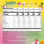 AMOS Peelerz Exotic Fruit Peelable Gummy Candy – 5 Fruit Flavors (Mango, Peach, Banana, Pineapple, Lychee), 8.47oz (240g), Individually Wrapped