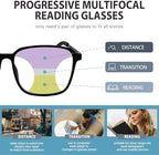 Multifocus Progressive Reading Glasses Men Blue Light Blocking Multifocal Computer Readers Photochromic Sunglasses