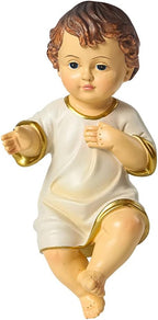 Zerodeko 1pc Religious Holy Child Ornament Outdoor Christmas Decorations Christmas Wreath Jesus Statue Infant Jesus Figurine Religious Decoration Saint Baby Adornment Resin