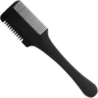 Medsuo Double Sided Hair Thinner Trimmer Razor Comb Cutting Scissors Tool for Home Salon Haircut Styling (Black)