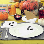 SULOLI 100 Pcs Ghost Napkins, Halloween Paper Napkins 2 Ply Disposable cocktail Napkins Tableware Decoration for Halloween Party Supplies