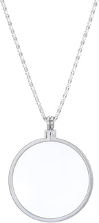 Magnifying Glass Necklace Monocle,5X Magnifying Glass Pendant,5X Necklace Magnifier with Glasses Lens and Chain Magnifyings Pendant Eyepiece for Reading Newspaper Map Jewelry Crafts Needlework