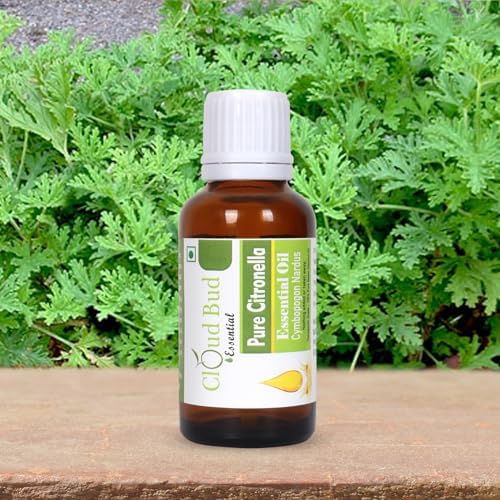 Pure Citronella Essential Oil 5ml 0.169oz Cymbopogon Nardus 100% Pure and Natural Therapeutic Grade
