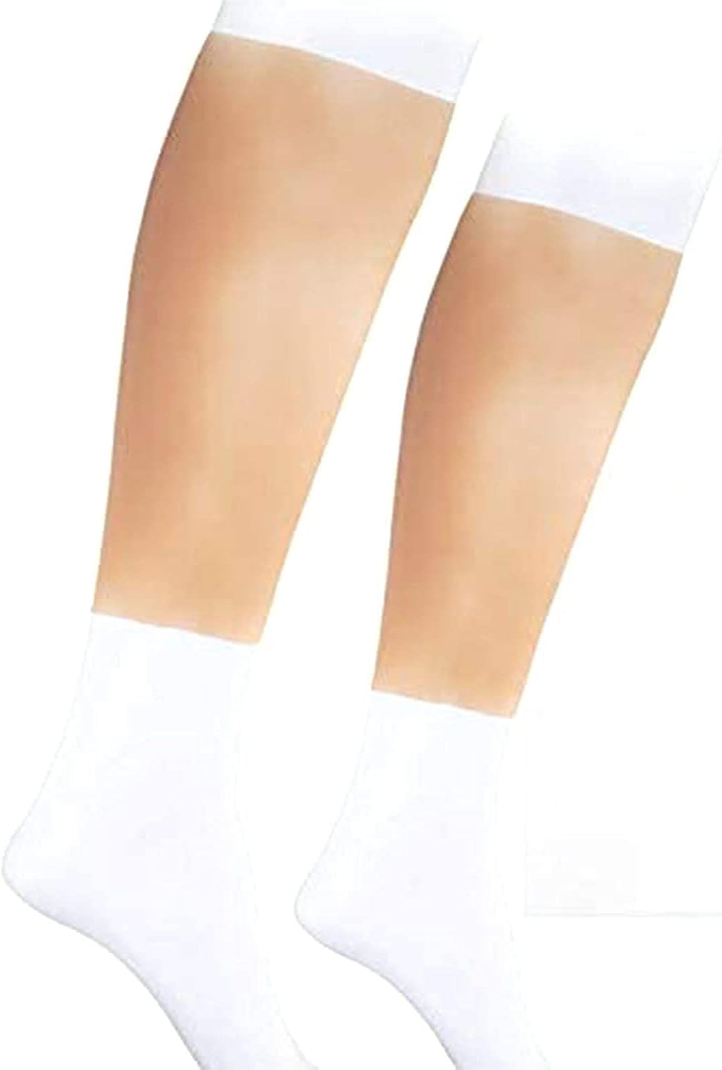 Silicone False Calf, 1 Pair Realistic Silicone Leg Enhancement Calf Pads Arms Sets Silicone Leg Enhancer Realistic Fake Calf for Crooked Or Thin Legs Arms Scar Cover Sleeves.